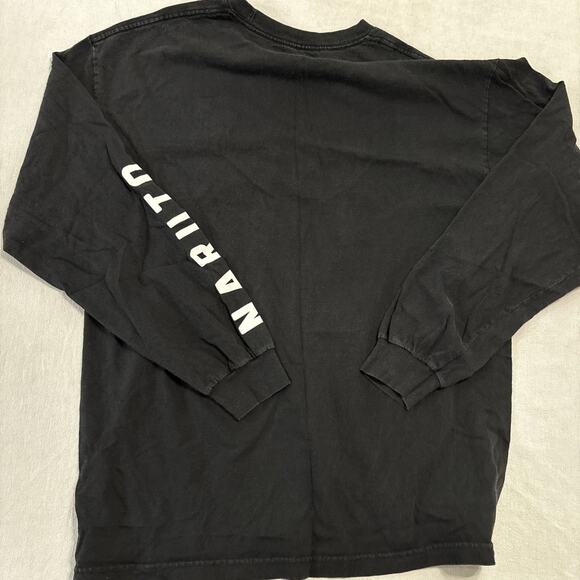 Naruto Shippuden Sasuke Kakashi Itachi Black Anime Graphic Long Sleeve shirt L - Picture 4 of 4